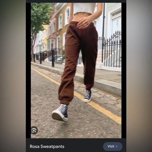 Brown Rosa Sweatpants Brandy Melville/John Galt